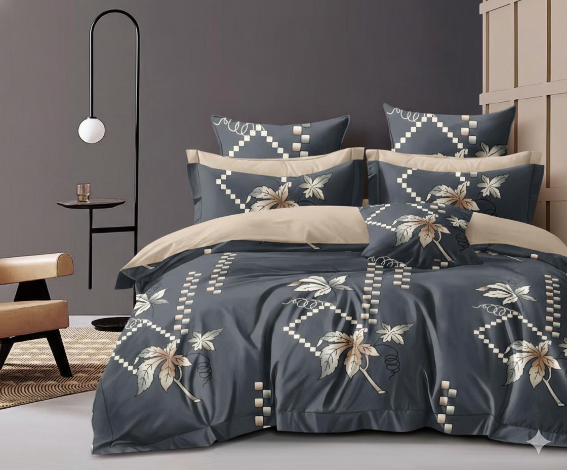 Ultra Soft Contemporary Geometric Queen Bedsheet Set